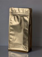 Pouches flat bottom for coffee bag with valve OPP+MetPET+LDPE aluminum-coated - Image 6