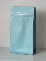 Pouches flat bottom for coffee bag with valve OPP+MetPET+LDPE aluminum-coated - Image 8