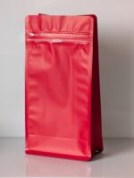 Pouches flat bottom for coffee bag with valve OPP+MetPET+LDPE aluminum-coated - Image 3